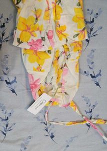Floral Printed Halter Neck Maxi Dress