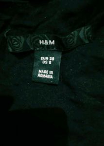Elegant Black  h&amp;mExpress Wrap Top