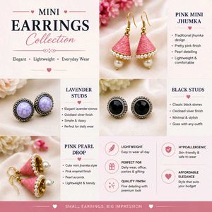 Charming Mini Earrings Collection