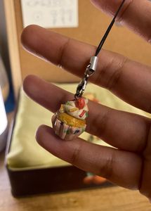cupcake handmade clay charm