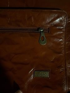 Chic Brown Leather Shoulder Bag