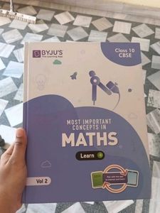 BYJU'S Class 10 Maths Practice and Volum 1,2 Book