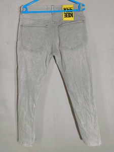 Grey Distressed Jeans