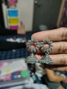Traditional Oxidized Jhumka Earrings