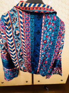 Boho Print Wrap Crop Top