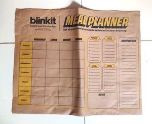 6 Blinkit Paper Bags