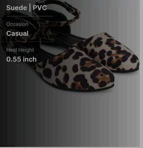 Leopard Print Ankle Strap Sandals By Alley walk