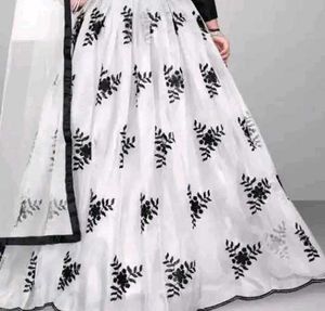 Black &amp; White Lehenga Choli for Pinteresty look