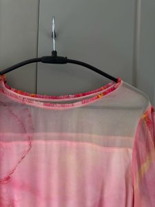 Beautiful Pink Tie-Dye Dress