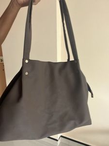 Stylish Brown Suede Tote Bag