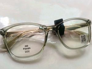 Floral Transparent Frame Glasses