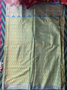 Elegant Green Banarasi Saree