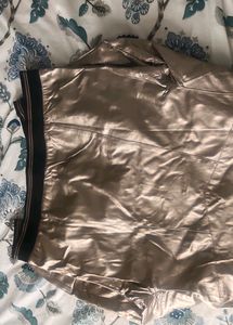 And brand jacket golden metallic colour