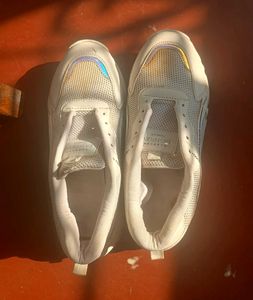 Women's Chunky white Sneakers holographic