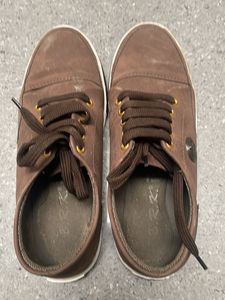 Men's Casual Brown Canvas Shoes