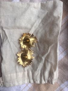 18K Gold Plated Pearl Burst Earrings