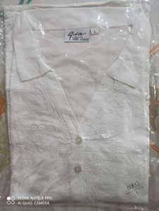 White Embroidered top