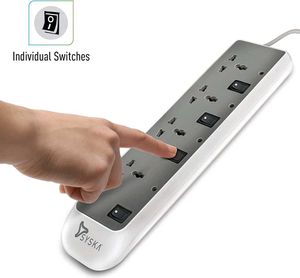 SYSKA Extension Board with Individual Switches