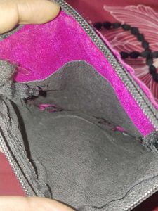 Purple Clutch bag) purse / handbag