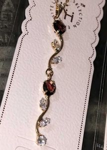 Elegant Gemstone Pendant Necklace Set