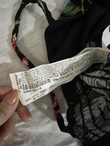 Zara Black Floral Jumpsuit