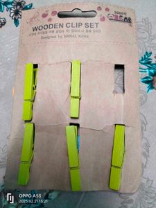 wooden clip set