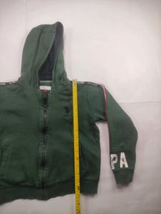 U.S. Polo Assn. Green Zip Hoodie