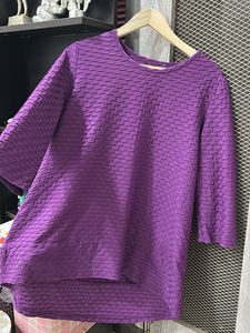Imported Textured Purple Tunic