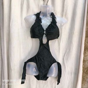 Chic Black One-Piece Swimsuit