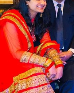 Red Anarkali Kurta Set with Dupatta