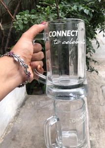 BEER MUGS - Connect To Celebrate Set Of 2