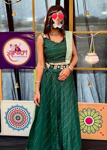 Elegant Green Lehenga Choli Set