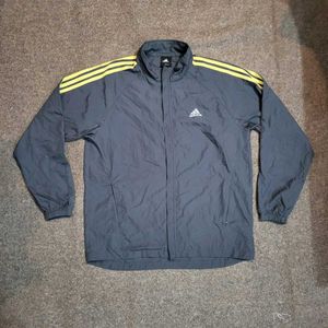 Adidas Track Jacket - Grey & Yellow
