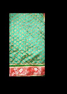 Green Kurta with Golden Print
