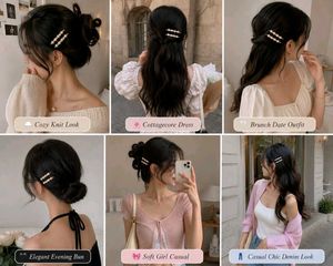 Elegant Pearl Hair Clips