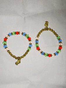 Colorful Beaded Bracelet Set pack of 2