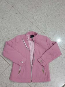 Pink Casual Jacket