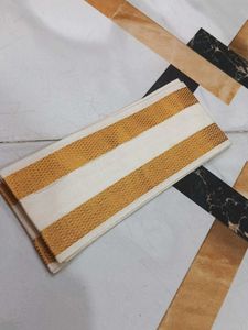 Elegant Gold & White Dupatta