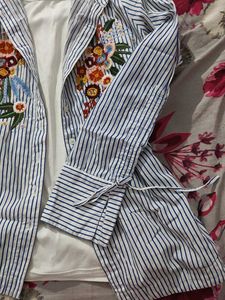 asthetic embroided shirt