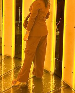 Rust Blazer &amp; Pants Set (Co-ords)