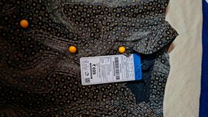 Stylish Black Kurta with Unique Print