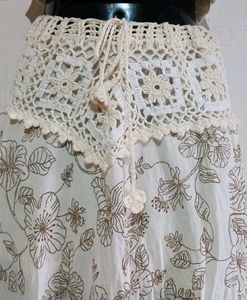 Boho Floral Print Maxi Skirt