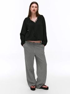 ZARA Black Off-Shoulder Ruffled Top