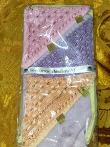 Set of 3 Embroidered Handkerchiefs