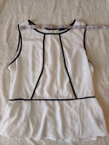 Chic White Peplum Top