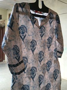 Stylish Printed Cotton Kurta