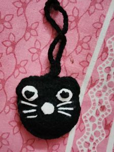 147.Cute Black Cat Keychain/Bag Charm