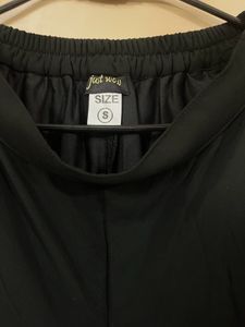 Black Flared Georgette Palazzo