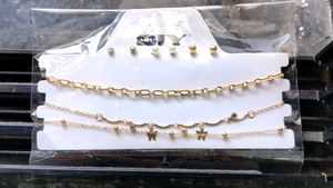 Jewelry Set - Chain Necklaces & Ball Earrings