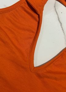 Stylish Orange Crop Top